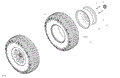 DRIVE - REAR WHEELS - 2024 CAN AM MAVERICK TURBO RR X RC 64 INCH - HYBRID WHITE PEARL - 64" WIDTH CALI