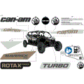 BODY - DECALS - 2024 CAN AM MAVERICK MAX TURBO RS 72 INCH - CATALYST GRAY - 72" WIDTH CALI