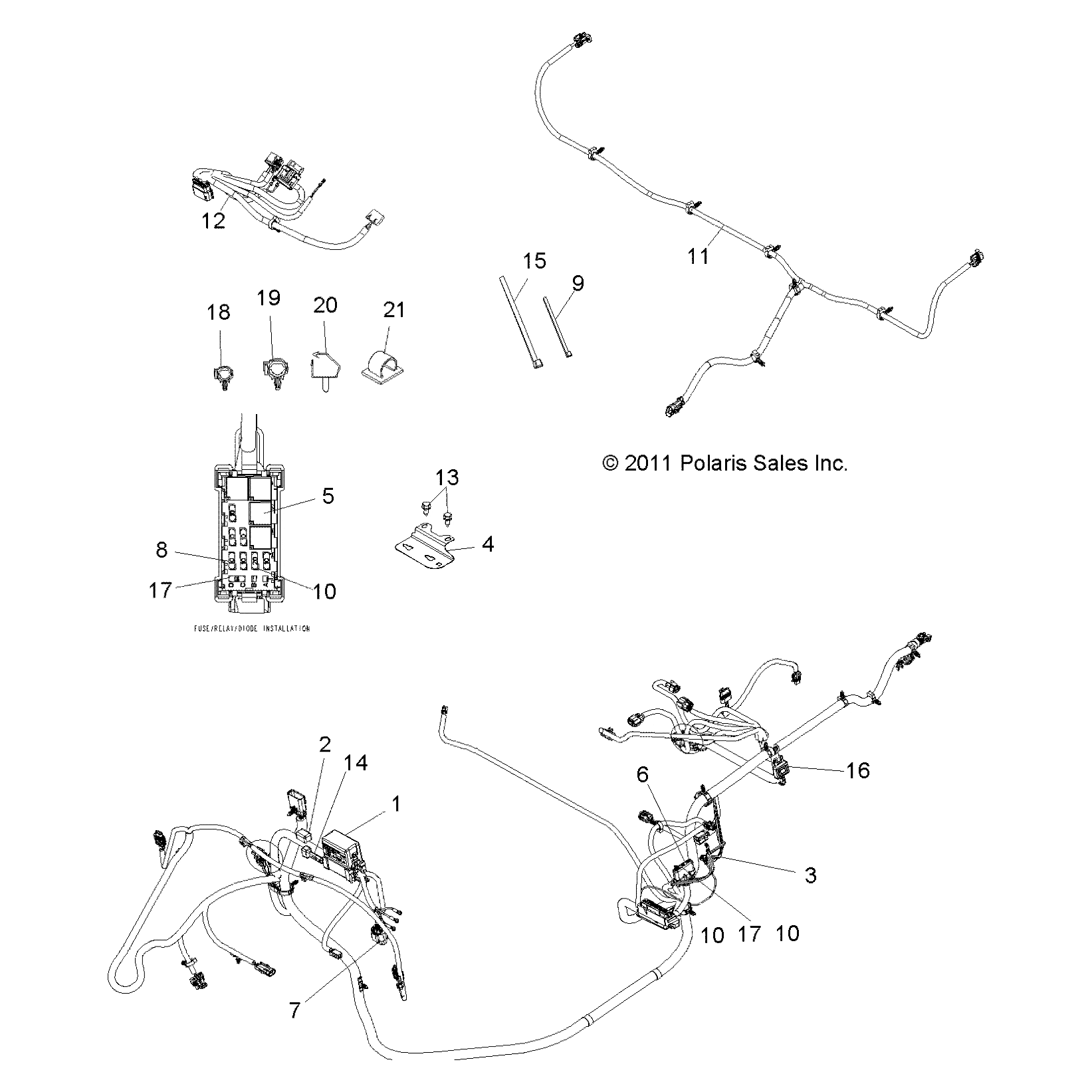Dash Harness by Polaris 2411567 OEM Hardware P2411567 Off Road Express