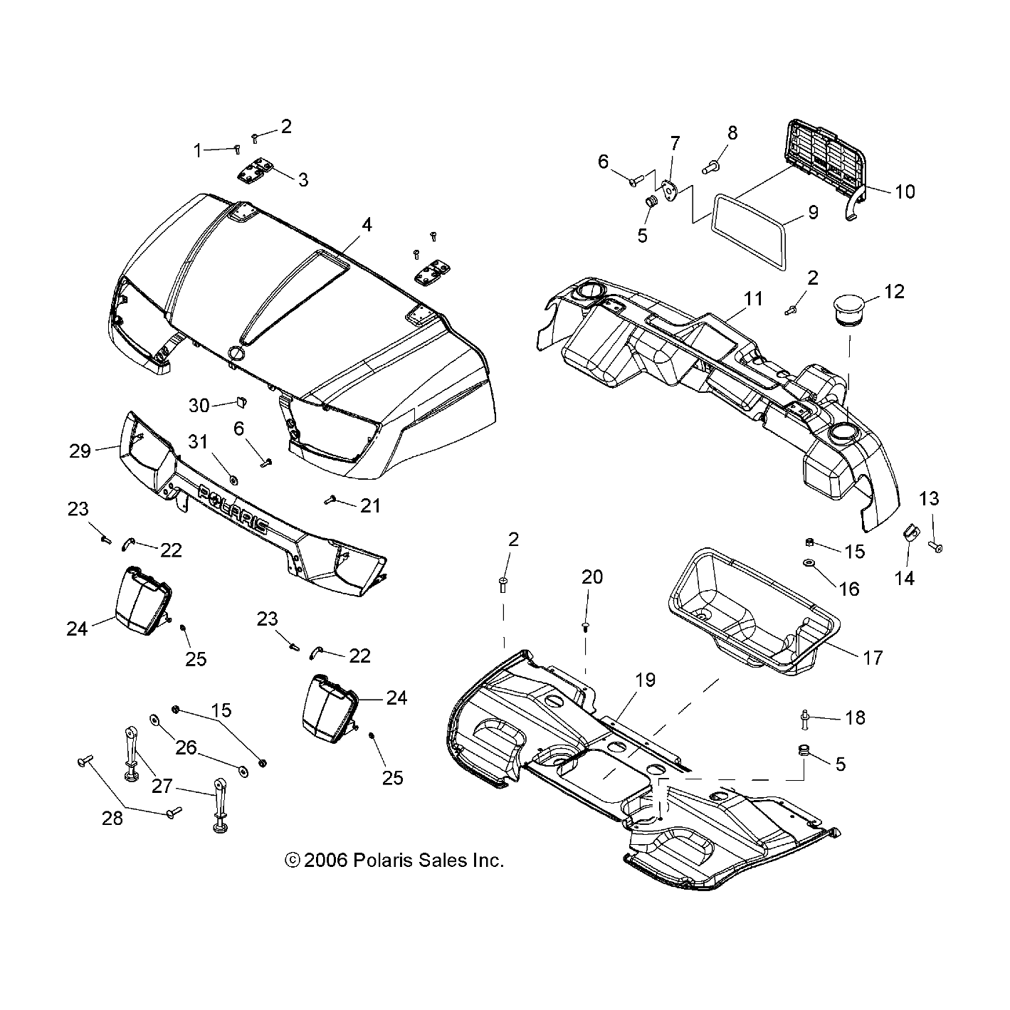 Dash-Ranger,Nbu,Sub by Polaris 5436254-455 OEM Hardware P5436254-455 Off Road Express Drop Ship