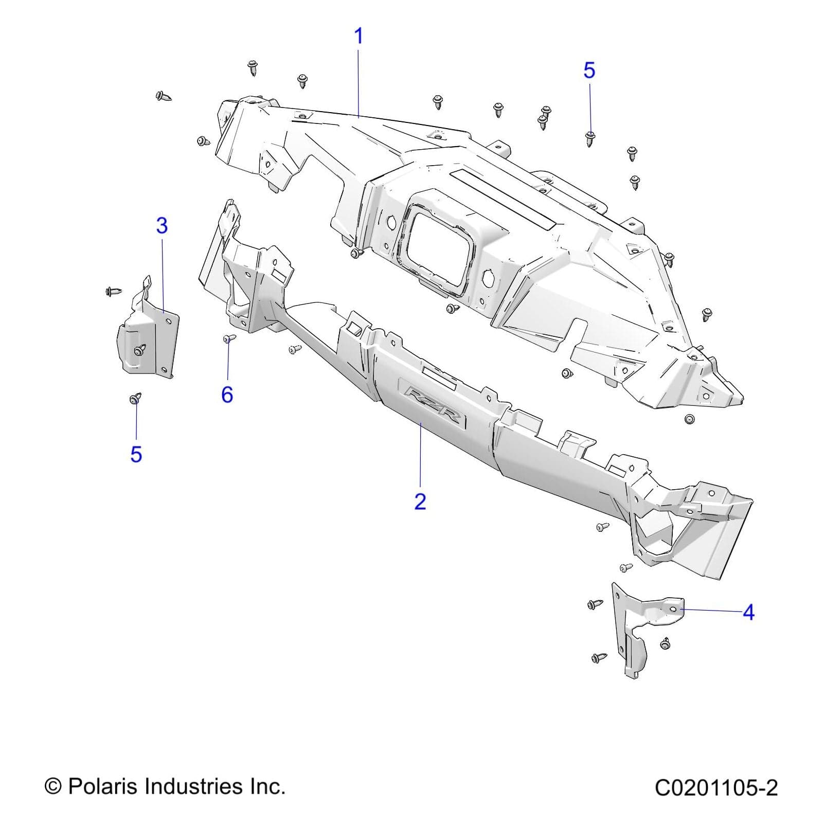 Dash-Upper,Blk by Polaris 5456757-070 OEM Hardware P5456757-070 Off Road Express