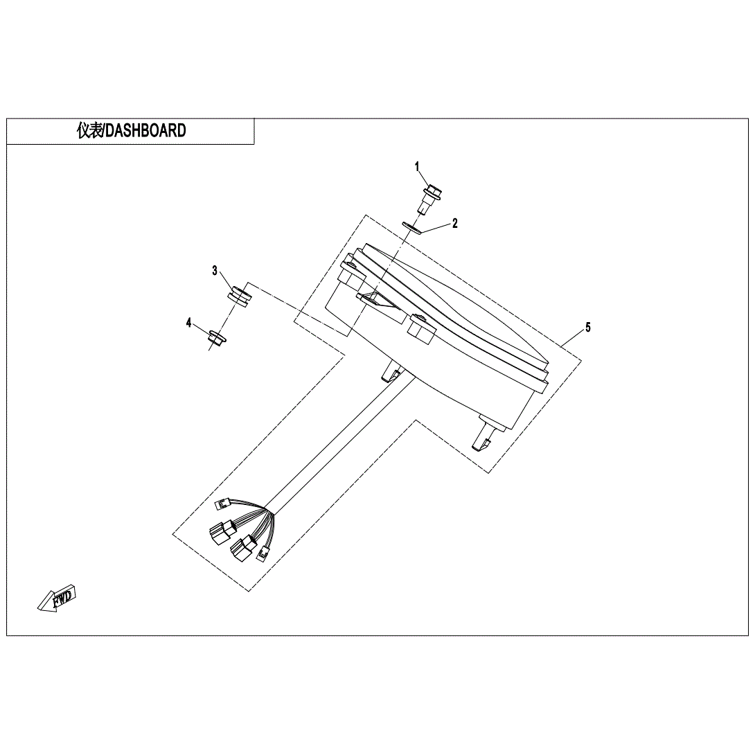 Dashboard by CF Moto 5BR0-170100-10001 OEM Hardware 5BR0-170100-10001 Northstar Polaris