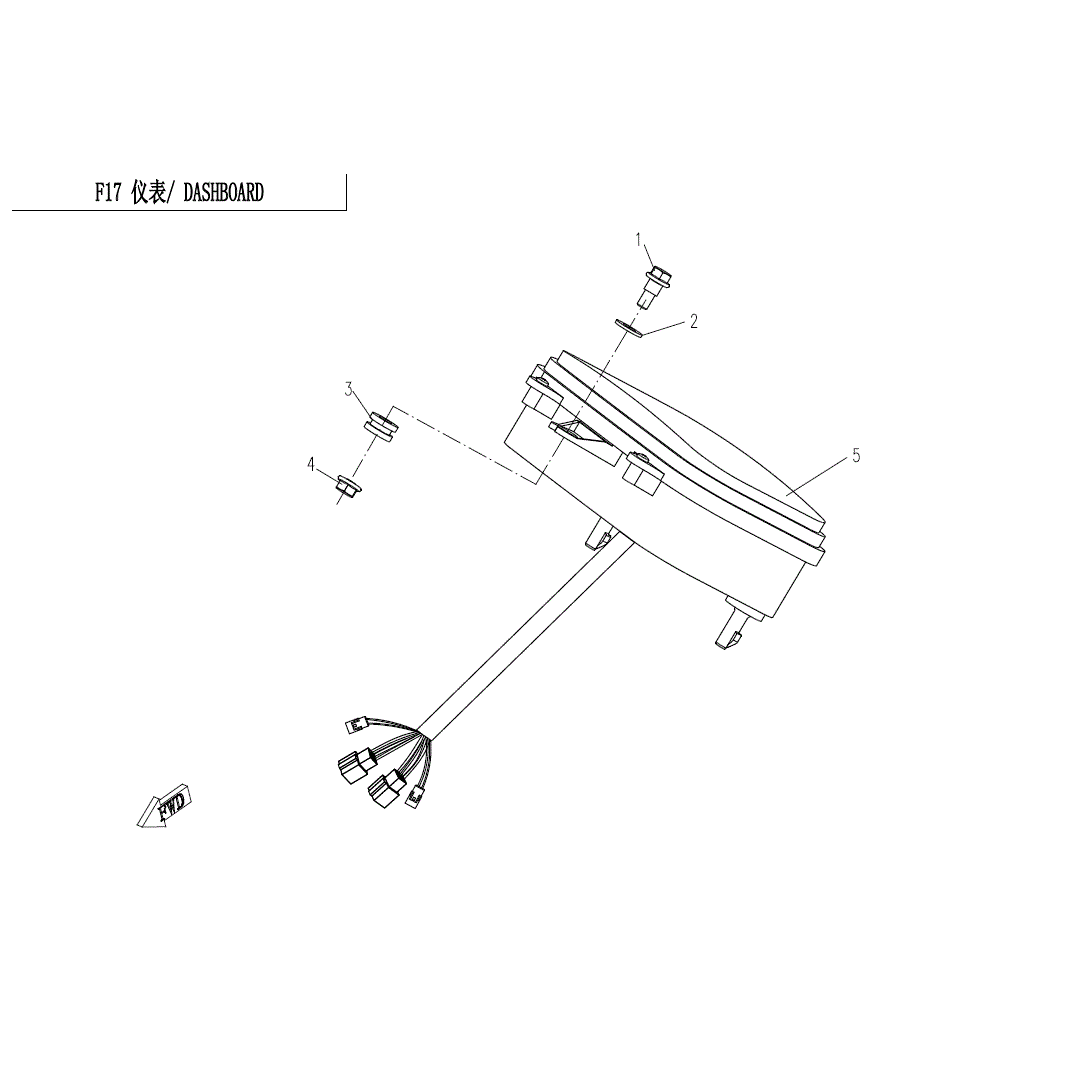 Dashboard by CF Moto 7030-170200-10001 OEM Hardware 7030-170200-10001 Northstar Polaris