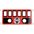Dash Plate Pioneer 1000 Red by Moose