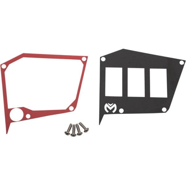 Dashplte Rzr Turbo 3Sw Red by Moose Utility 100-5068-PU Switch Panel Mount 05211790 Parts Unlimited