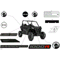 BODY - DECALS - 2025 CAN AM MAVERICK SPORT 1000R EFI DPS - TIMELESS BLACK METALLIC - 60" WIDTH CALI