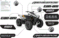 BODY - FEATURE DECALS - 2025 CAN AM RENEGADE 650 4X4 EFI - CATALYST GRAY