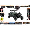 BODY - WARNING DECALS - 2025 CAN AM COMMANDER MAX 700 XT - TIMELESS BLACK METALLIC - 60" WIDTH CALI