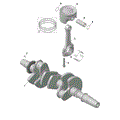 ROTAX - CRANKSHAFT AND PISTONS - 2023 CAN AM MAVERICK MAX TURBO DS