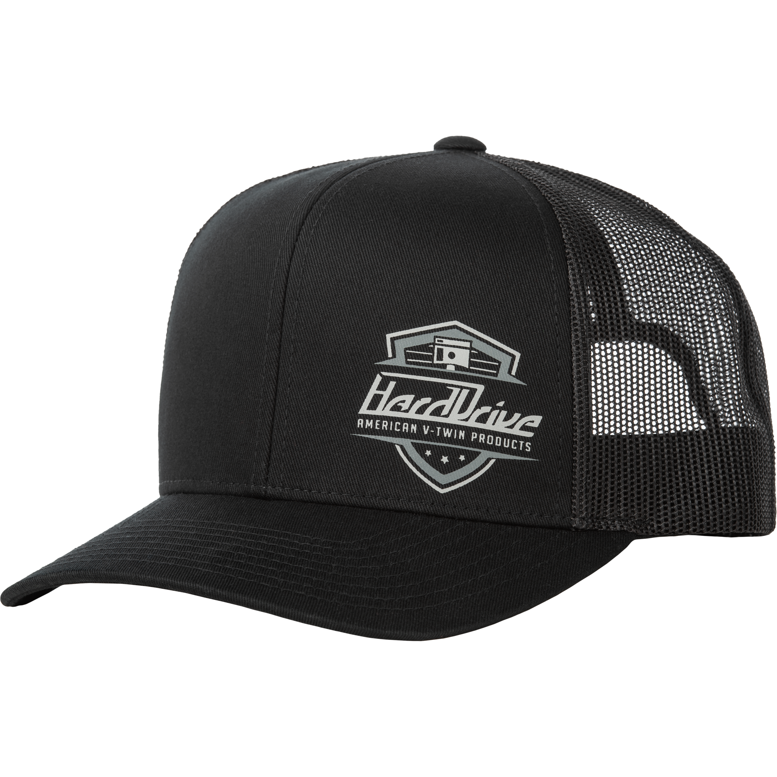 Harddrive Shield Hat Black Os by Harddrive