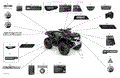 BODY - DECALS - XTP - 2021 CAN AM OUTLANDER MAX 850 EFI XT / XT P / NORTH EDITION