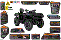 BODY - WARNING DECALS - 2025 CAN AM OUTLANDER MAX 850 4X4 XT - PLATINUM SILVER SATIN