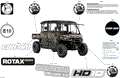BODY - DECALS - 2024 CAN AM DEFENDER MAX HD10 LTD CAB - WILDLAND CAMO - 67" WIDTH