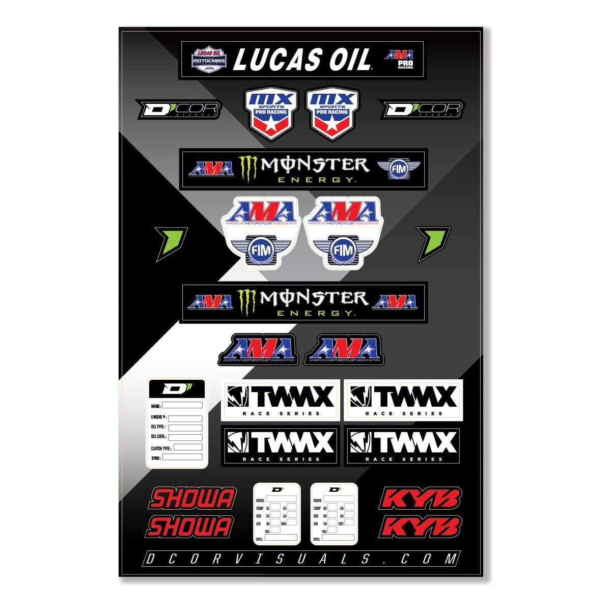 Decal 12 Mil Series Logos By D'Cor 40-90-116 Brand Decal 862-90116 Western Powersports