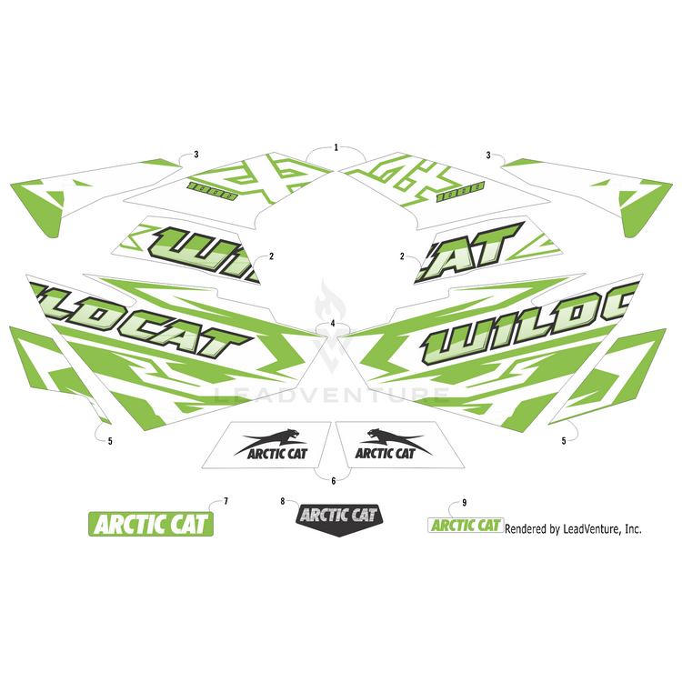 Decal, Arctic Cat By Arctic Cat 7411-744 OEM Hardware 7411-744 Off Road Express