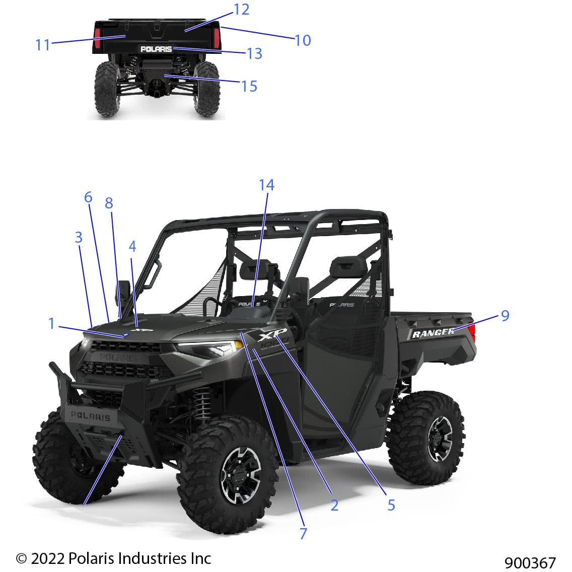 Decal-Box,Side,Rgr,Lh by Polaris 7197335 OEM Hardware P7197335 Off Road Express
