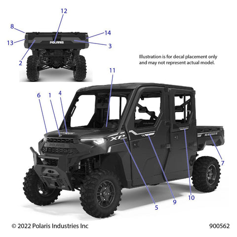 Polaris OEM Decal-Fr.Door,Right #7198412 Witchdoctors