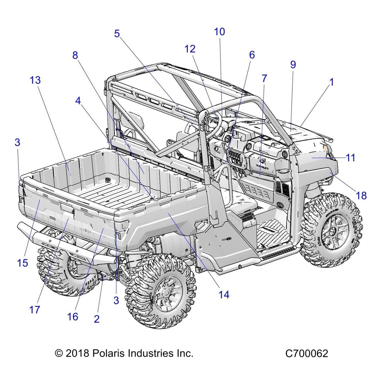 Decal-Fr.Fndr,Side,Xp,1000,Lh by Polaris 7187094 OEM Hardware P7187094 Off Road Express