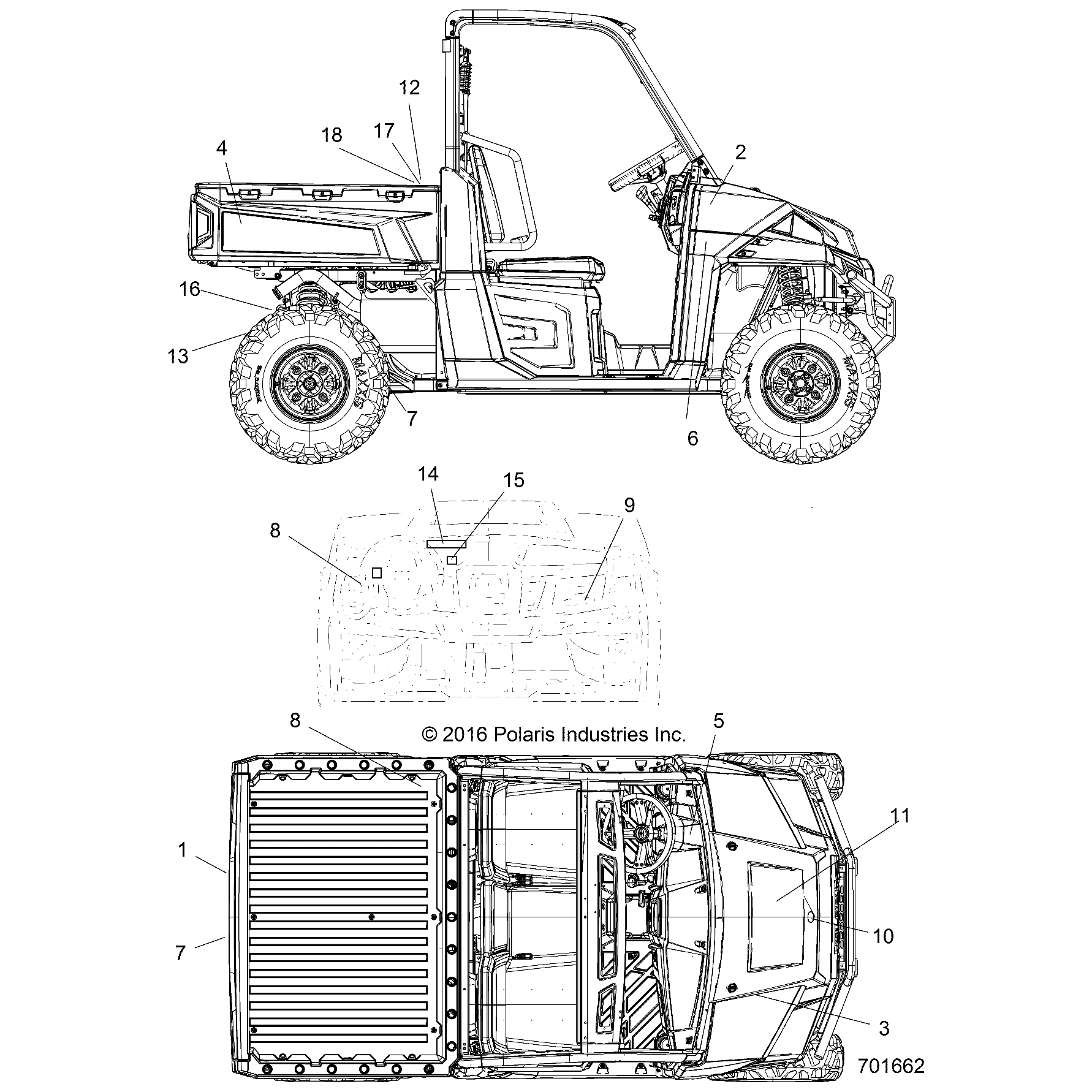 Decal-Hood,900 Ho,Right by Polaris 7183040 OEM Hardware P7183040 Off Road Express