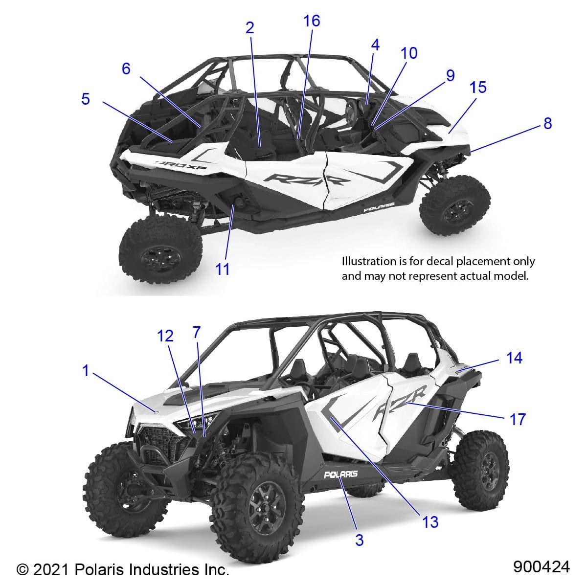 Decal-Polaris Blk by Polaris 7196812 OEM Hardware P7196812 Off Road Express