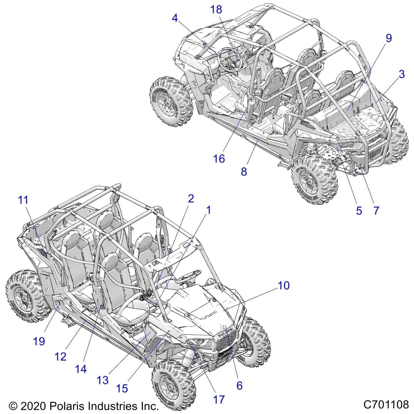 Decal-Rr.Door,Right by Polaris 7191626 OEM Hardware P7191626 Off Road Express