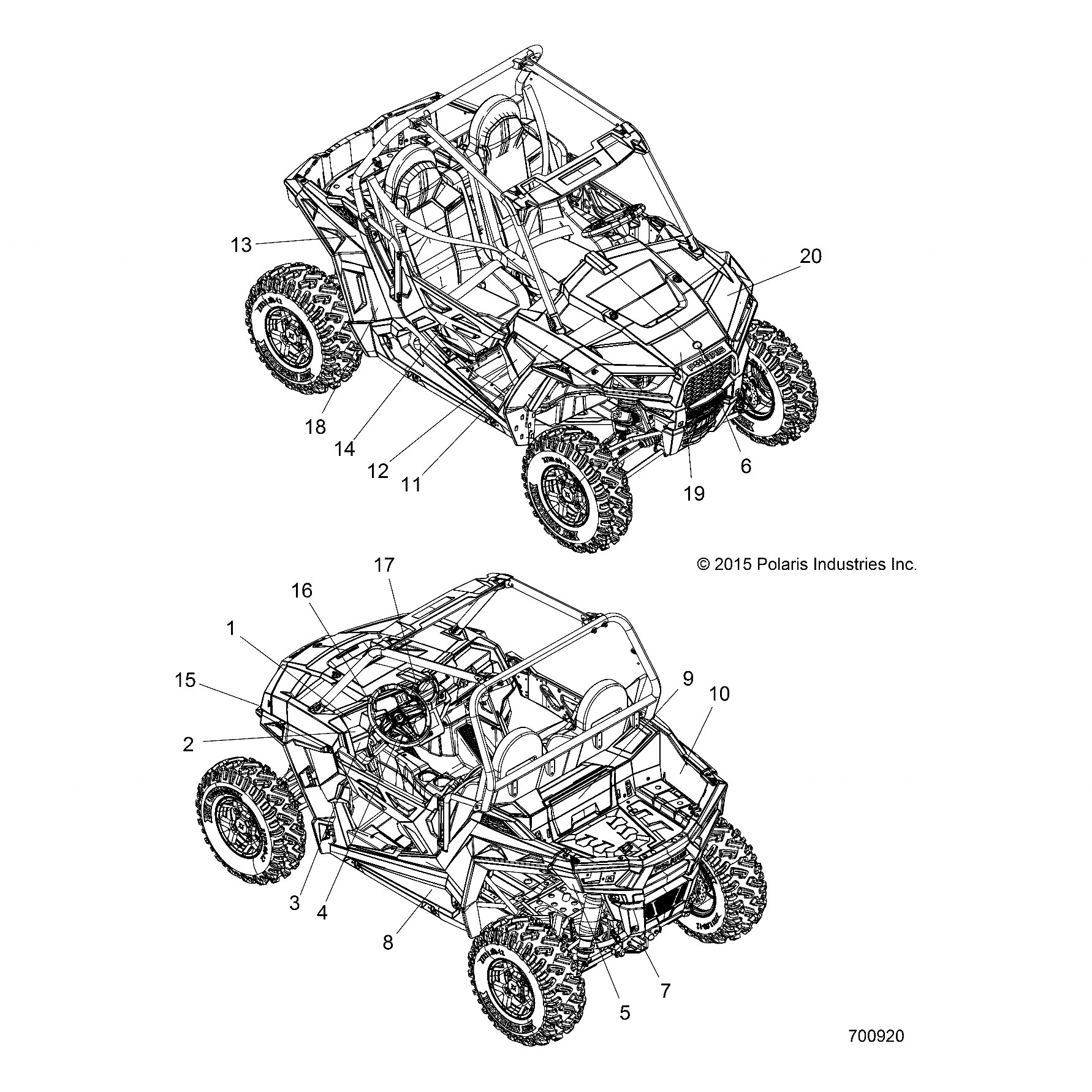 Decal-Rr.Fndr,Top,Lh by Polaris 7183873 OEM Hardware P7183873 Off Road Express