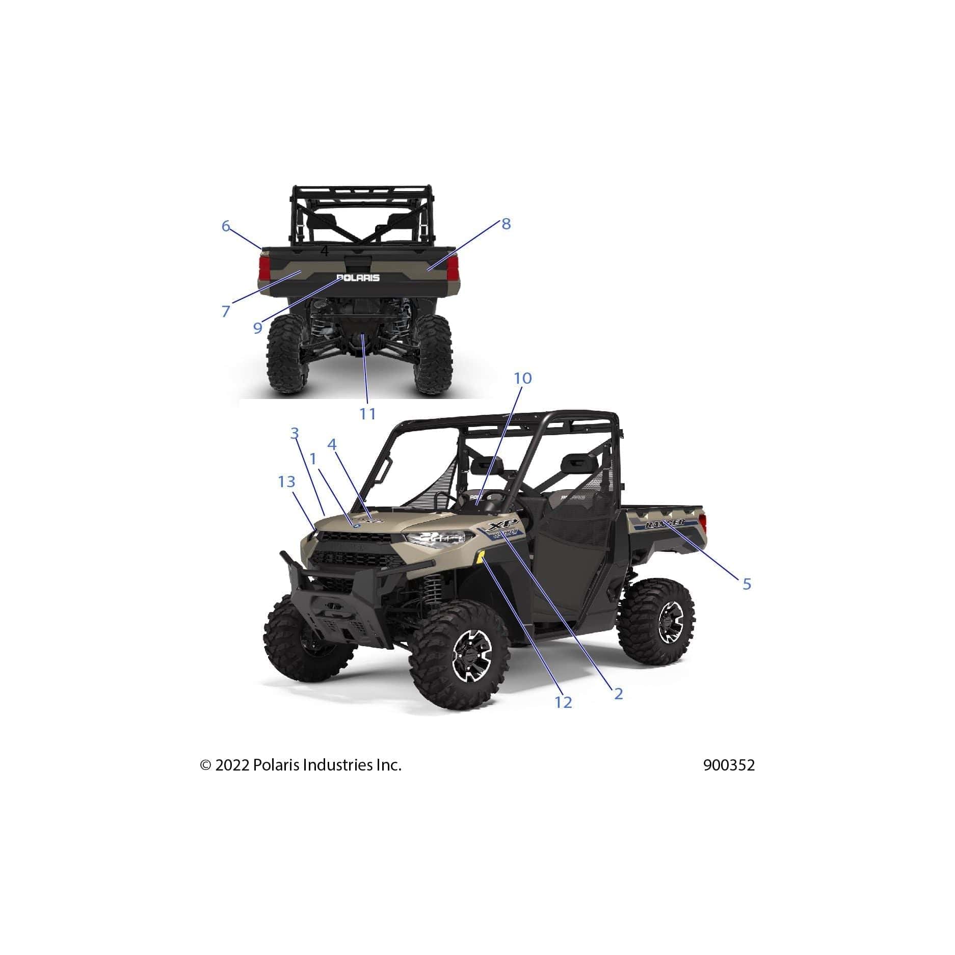 Decal-Tailgate,Lh by Polaris 7193278 OEM Hardware P7193278 Off Road Express