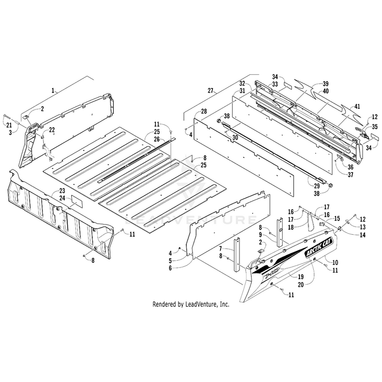 Decal, Tailgate - Right By Arctic Cat 3411-234 OEM Hardware 3411-234 Off Road Express