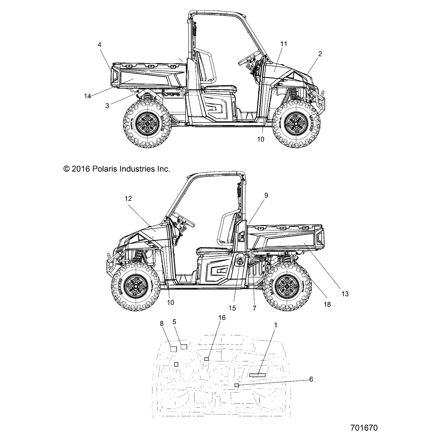 Decal-Warn,General,Tr/Zug Rgr by Polaris 7185828 OEM Hardware P7185828 Off Road Express