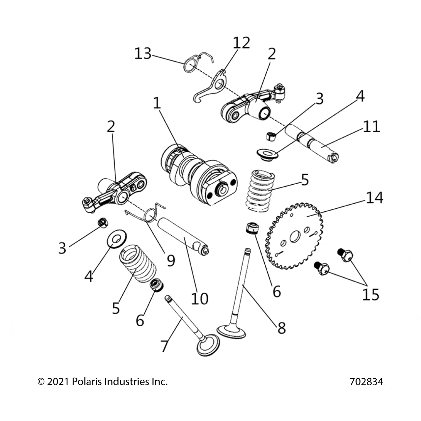 Decomp Plate Return Spring by Polaris 3055708 OEM Hardware P3055708 Off Road Express