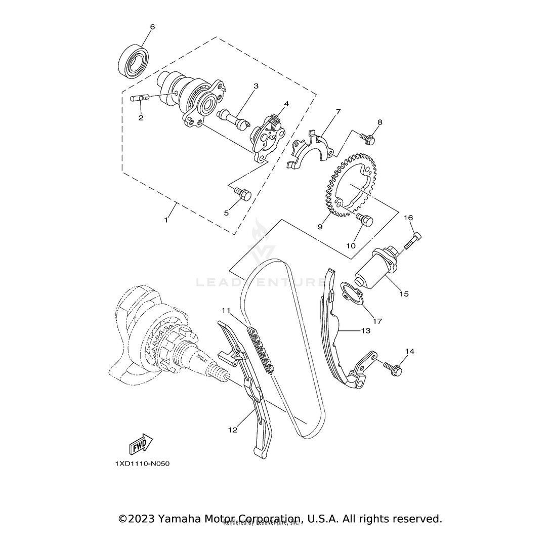 Yamaha Decompression Assembly OEM #1S3-12280-01-00 Witchdoctors
