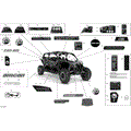 DECALS - X DS - 2020 CAN AM MAVERICK MAX TURBO R TURBO RR STD / X DS / X RS