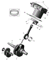 ROTAX - CRANKSHAFT PISTONS AND CYLINDER - 2025 CAN AM OUTLANDER 500 4X4 - LEGION RED