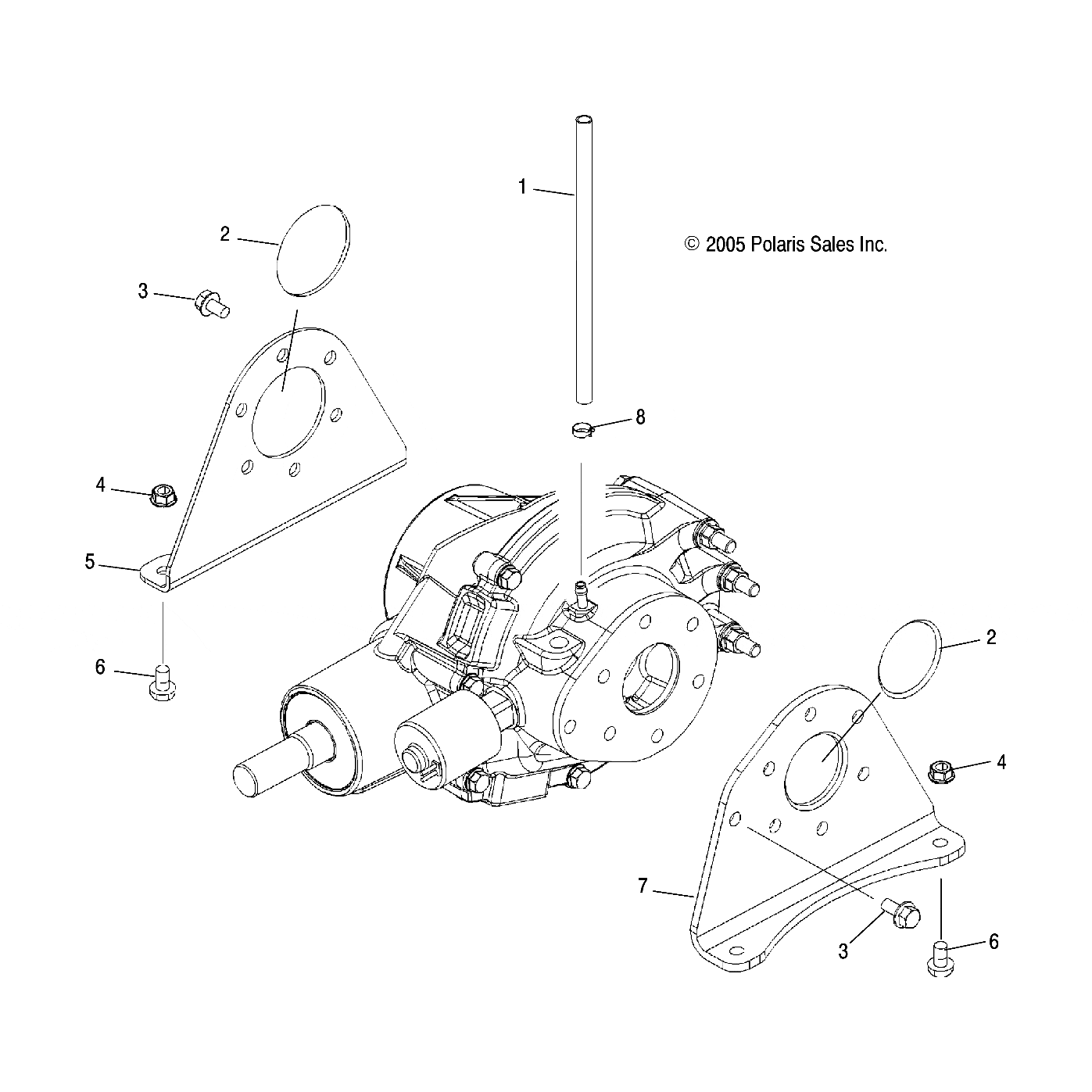 Differential Mount Bracket, Rig by Polaris 5247987 OEM Hardware P5247987 Off Road Express