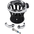 Drink Holder 1-1/4" Handlebar Mount Chrome/Chrome Clamp by Ciro