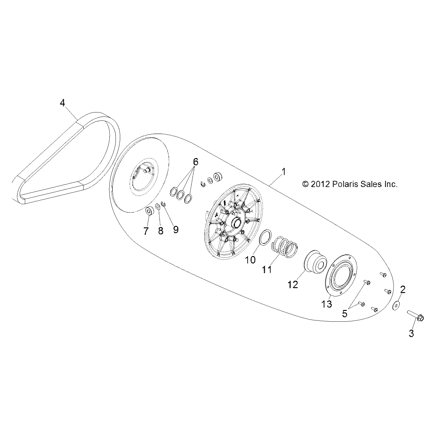 Drive Belt by Polaris 3211143 OEM Hardware P3211143 Off Road Express