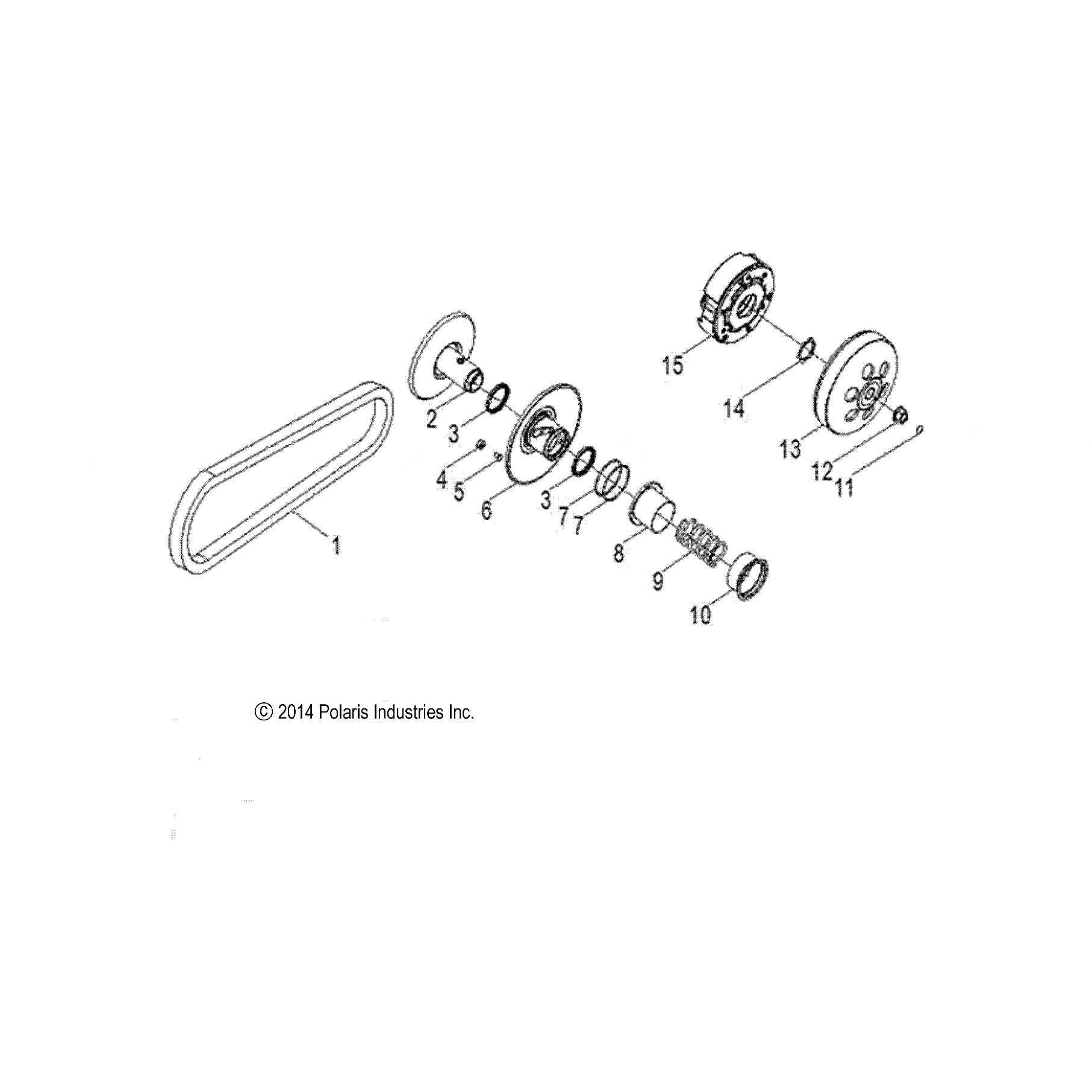 Drive Belt by Polaris 454497 OEM Hardware P454497 Off Road Express