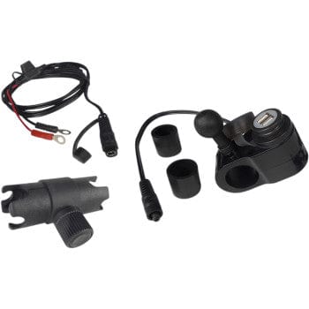 Dual USB Port Charger with 1" Ball Mount By Gears Canada 100366-1 Power Outlet