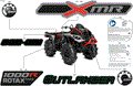 BODY - FEATURE DECALS - 2025 CAN AM OUTLANDER 1000R 4X4 X MR - HYPER SILVER