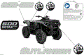 BODY - FEATURE DECALS - 2025 CAN AM OUTLANDER 500 4X4 DPS - GRANITE GREY - (2)