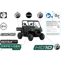 Tundra Green Lateral Decal "Defender XU" by Can-Am