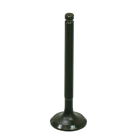 A Polaris Outlaw 90/Sportsman 90 Exhaust Valve by Bronco stands upright on a white background, displaying its long cylindrical metal stem and round flat head.