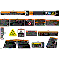 BODY - WARNING DECALS - 2026 CAN AM DEFENDER PRO HD10 LTD CAB - DUSTY NAVY SATIN - 65" WIDTH - (2)