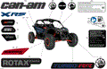 BODY - DECALS - 2026 CAN AM MAVERICK TURBO RR X RS SAS - DUSTY NAVY SATIN - 72" WIDTH