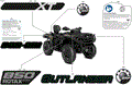 BODY - FEATURE DECALS - 2025 CAN AM OUTLANDER MAX 850 4X4 XT - WILDLAND CAMO