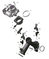 ROTAX - AIR INTAKE MANIFOLD AND THROTTLE BODY - 2026 CAN AM RENEGADE 650 4X4 X MR EFI - CATALYST GRAY