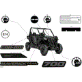 BODY - DECALS - 2025 CAN AM MAVERICK TRAIL 700 DPS - TIMELESS BLACK METALLIC - 50" WIDTH CALI