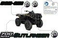 BODY - FEATURE DECALS - 2026 CAN AM OUTLANDER 700 4X4 DPS - CALI - DARK WILDLAND CAMO