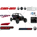 BODY - DECALS - 2026 CAN AM MAVERICK TURBO RR RS - DUSTY NAVY SATIN - 72" WIDTH