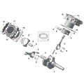 ROTAX - CRANKSHAFT PISTONS AND CYLINDER - 2025 CAN AM DEFENDER MAX HD10 X MR - WILDLAND CAMO - 67" WIDTH
